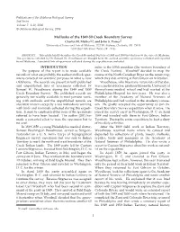 Mollusks of the 1849-50 Creek Boundary Survey Charles M