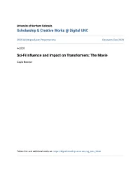Sci-Fi Influence and Impact on Transformers: the Movie