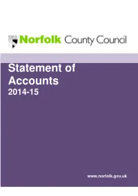 Statement of Accounts – 2014-15