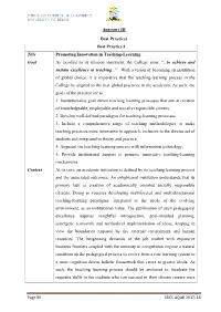 Best Practices 2017-18