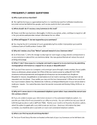 Faqs (Frequently Asked Questions)