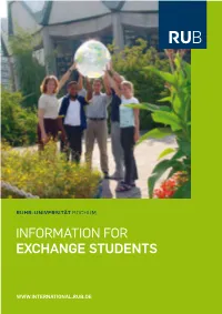 Information for Exchange Students