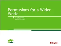 Permissions for a Wider World