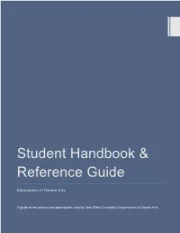 Student Handbook &