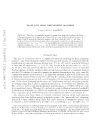 Tame and Wild Refinement Monoids 11