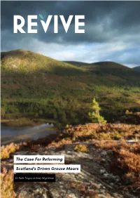 The Case for Reforming Scotland's Driven Grouse Moors