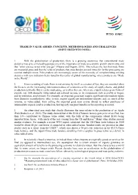 Trade in Value-Added: Concepts, Methodologies and Challenges (Joint Oecd-Wto Note)