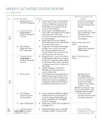 Weeklyactivitiesstatusre