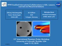 IPPW-Enabled International Collaborations in EDL: Lessons Learned and Recommendations