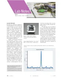 Lab Notes Editors Thomas M