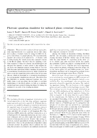 Photonic Quantum Simulator for Unbiased Phase Covariant Cloning