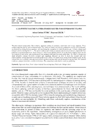 A 2-D Finite Volume Navier-Stokes Solver for Supersonic Flows