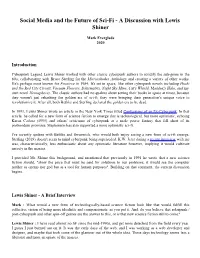 A Discussion with Lewis Shiner