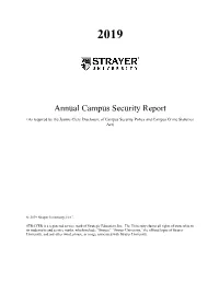 Annual Campus Security Report