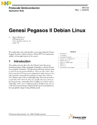 Genesi Pegasos II Debian Linux by Maurie Ommerman CPD Applications Freescale Semiconductor, Inc