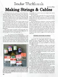 Making Strings & Cables