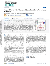 Origin of Rashba Spin-Splitting and Strain Tunability in Ferroelectric Bulk