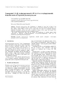 Yamogenin 3-O-&#X03b2;- &lt;Emphasis Type="Smallcaps"&gt;D