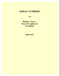 1909-1957 Introduction