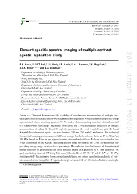 Element-Specific Spectral Imaging of Multiple Contrast Agents: a Phantom