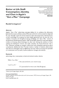 “Get a Mac” Campaign
