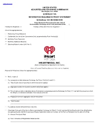 IHEARTMEDIA, INC. (Name of Registrant As Specified in Its Charter)