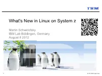 Linux on System Z