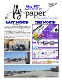 May 2021 EAA CHAPTER 377