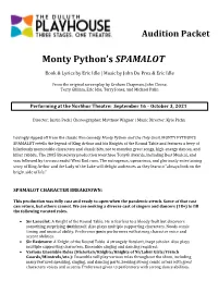 Monty Python's SPAMALOT