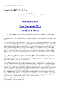 Qanke.Ebook] XPD Pdf Free