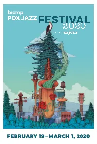 Scroll the 2020 Biamp PDX Jazz Festival Program