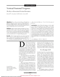 Vertical Fusional Vergence the Key to Dissociated Vertical Deviation