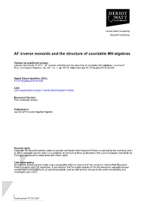 AF Inverse Monoids and the Structure of Countable MV-Algebras