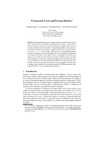 Extensional Crisis and Proving Identity⋆