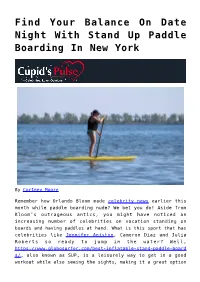 Find Your Balance on Date Night with Stand up Paddle Boarding in New York