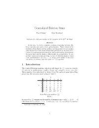Generalized Euler Sums
