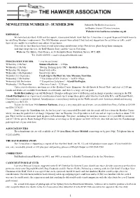 NEWSLETTER NUMBER 13 - SUMMER 2006 Published by the Hawker Association for the Members
