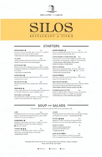 Starters Soup and Salads