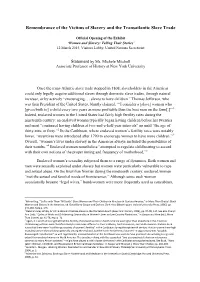 Statement by Ms. Michele Mitchell Associate Professor of History at New York University