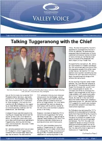 Talking Tuggeranong with the Chief