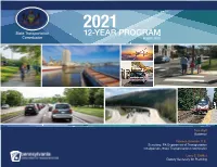 2021 State Transportation 12-YEAR PROGRAM Commission AUGUST 2020