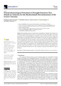 Dendrochronological Potential of Drought-Sensitive Tree Stands in Armenia for the Hydroclimate Reconstruction of the Lesser Caucasus