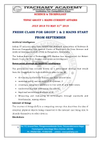 Fresh Class for Group 1 & 2 Mains Start from September
