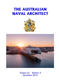 The Australian Naval Architect