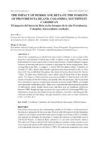 The Impact of Hurricane Beta on the Forests Of