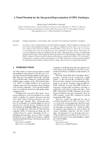 A Visual Notation for the Integrated Representation of OWL Ontologies