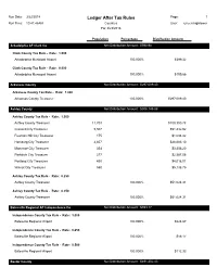 Ledger After Tax Rules Page: 1 Run Time: 10:41:46AM Counties User: Shyreen.Hightower for 3/23/2018