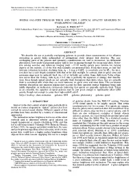 Seeing Galaxies Through Thick and Thin. I. Optical Opacity Measures in Overlapping Galaxies1 Raymond E