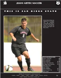 2009 M-Soccer Media Guide 2006 M-Soccer Intro.Qxd