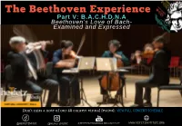 2020 Concert Programs